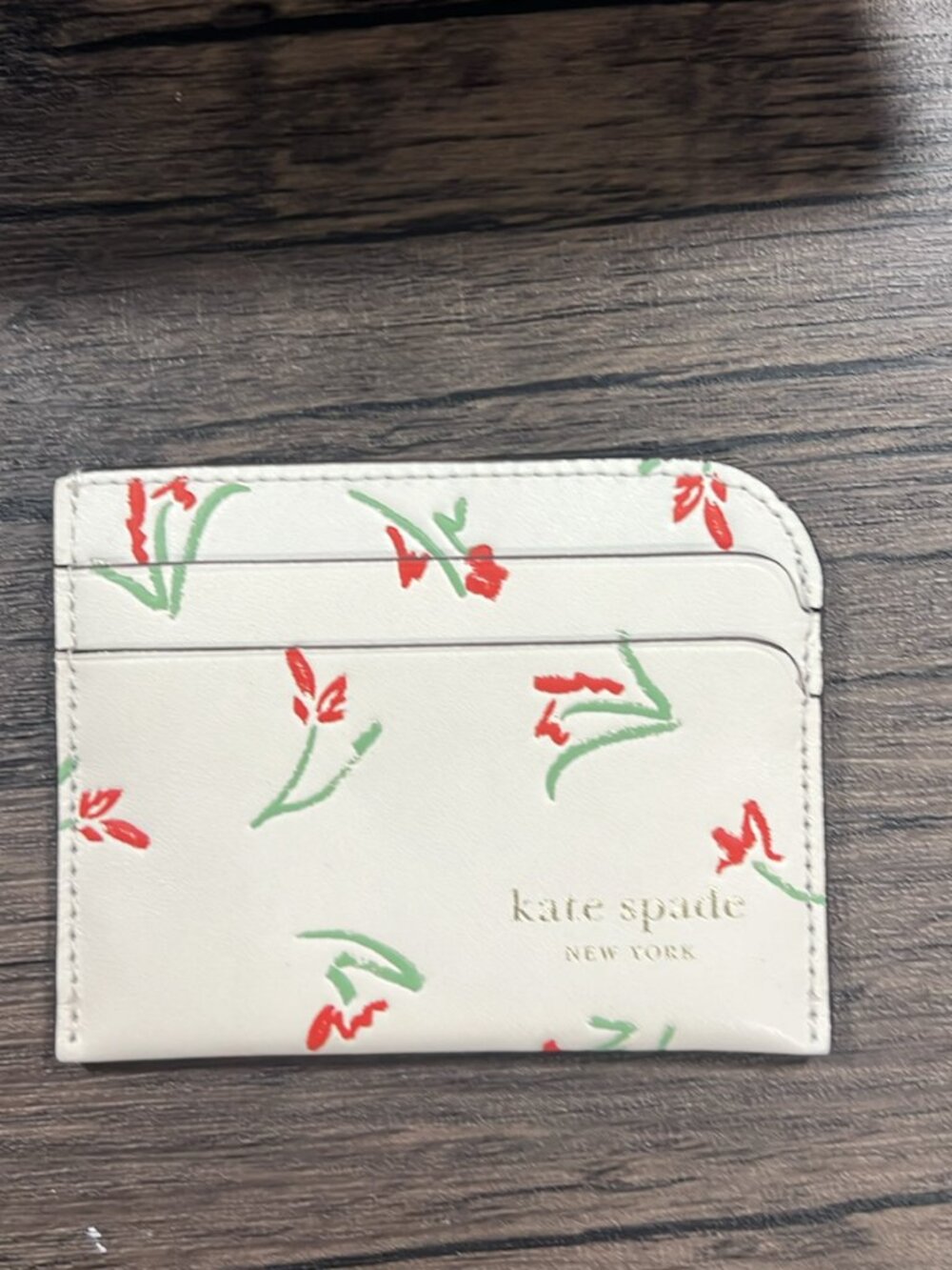 Kate Spade New York Floral Leather Card Holder